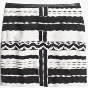 Madewell Aztec jacquard mini skirt